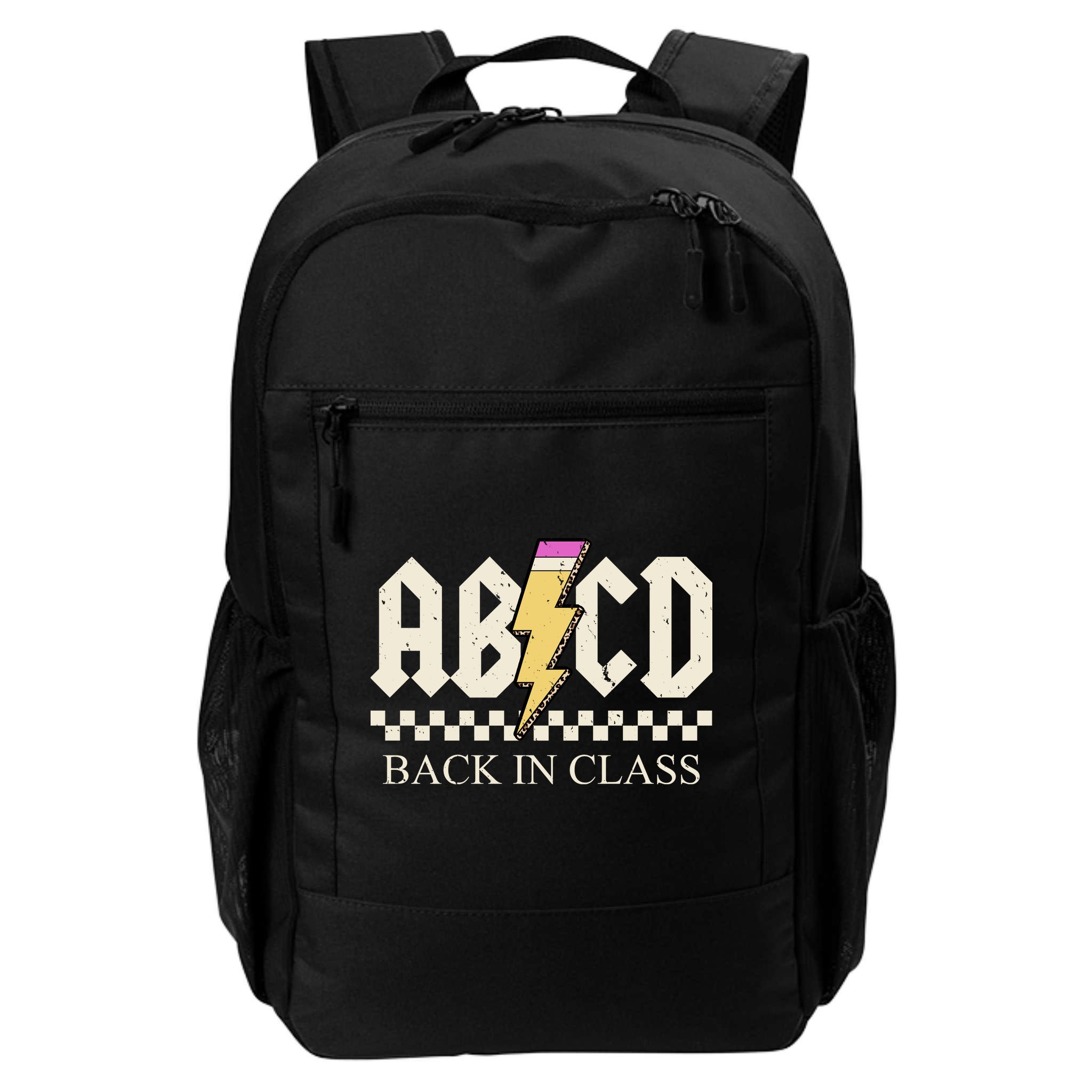 ABCD Back In Class Rock Vintage School Backpack