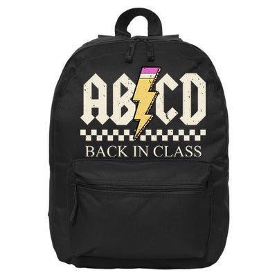 ABCD Back In Class Rock Vintage School 16 in Basic Backpack