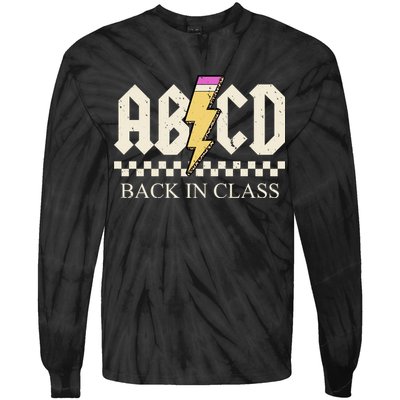 ABCD Back In Class Rock Vintage School Tie-Dye Long Sleeve Shirt