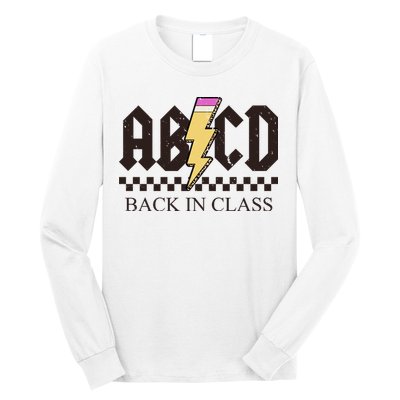 ABCD Back In Class Rock Vintage School Long Sleeve Shirt