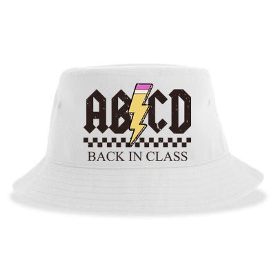 ABCD Back In Class Rock Vintage School Sustainable Bucket Hat