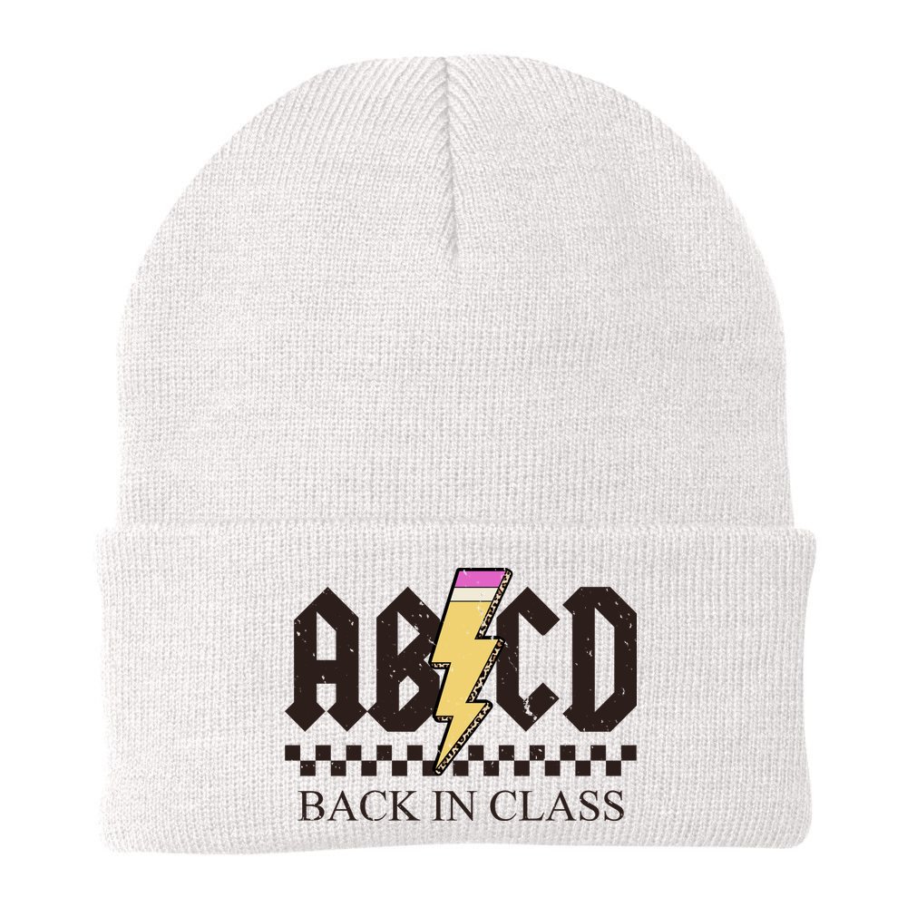 ABCD Back In Class Rock Vintage School Beanie