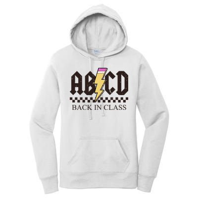 ABCD Back In Class Rock Vintage School Women's Pullover Hoodie