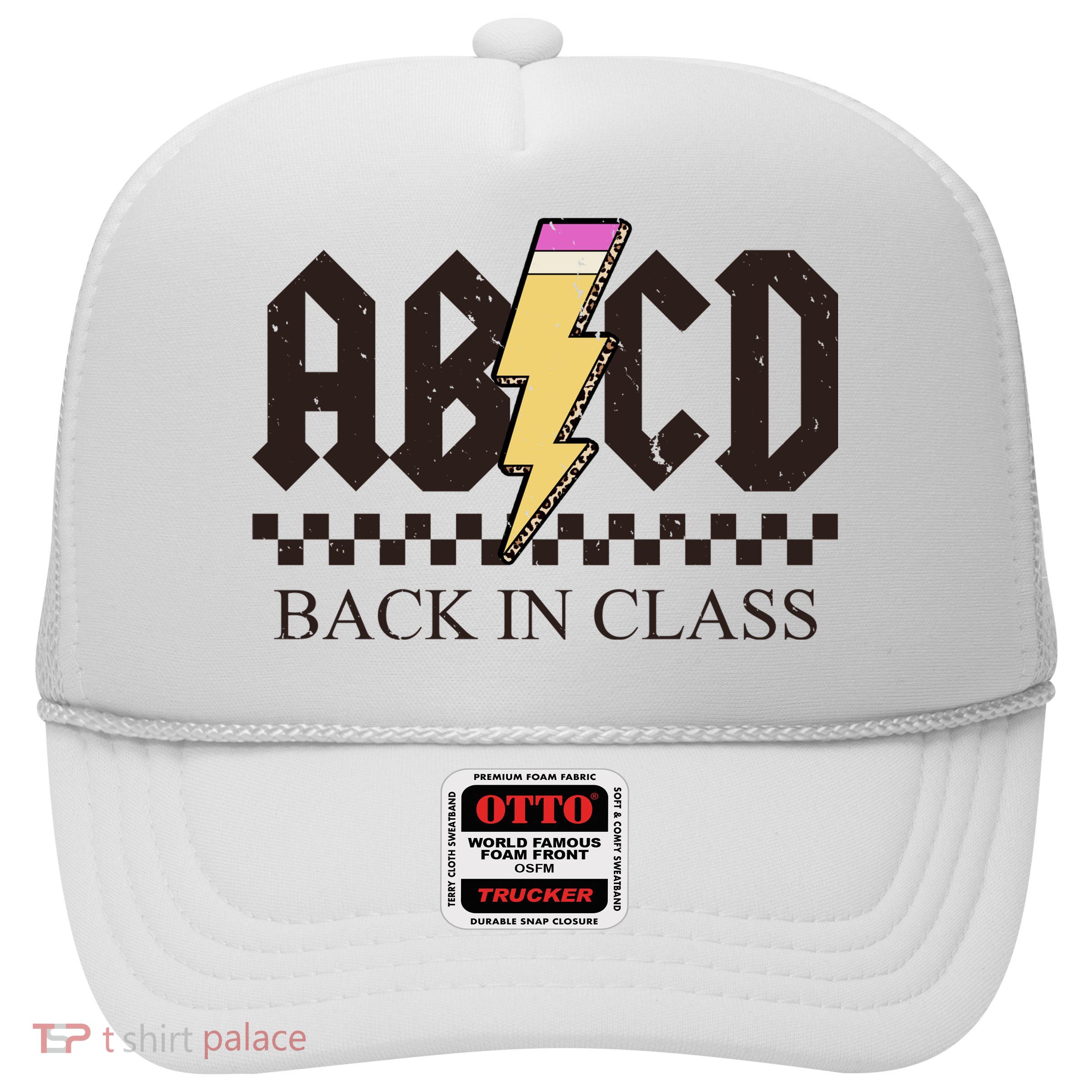 ABCD Back In Class Rock Vintage School Trucker Hat