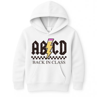 ABCD Back In Class Rock Vintage School Kids Hoodie