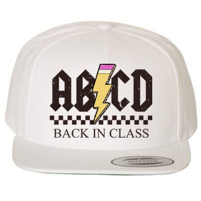 ABCD Back In Class Rock Vintage School Wool Snapback Cap