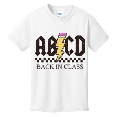 ABCD Back In Class Rock Vintage School Kids T-Shirt