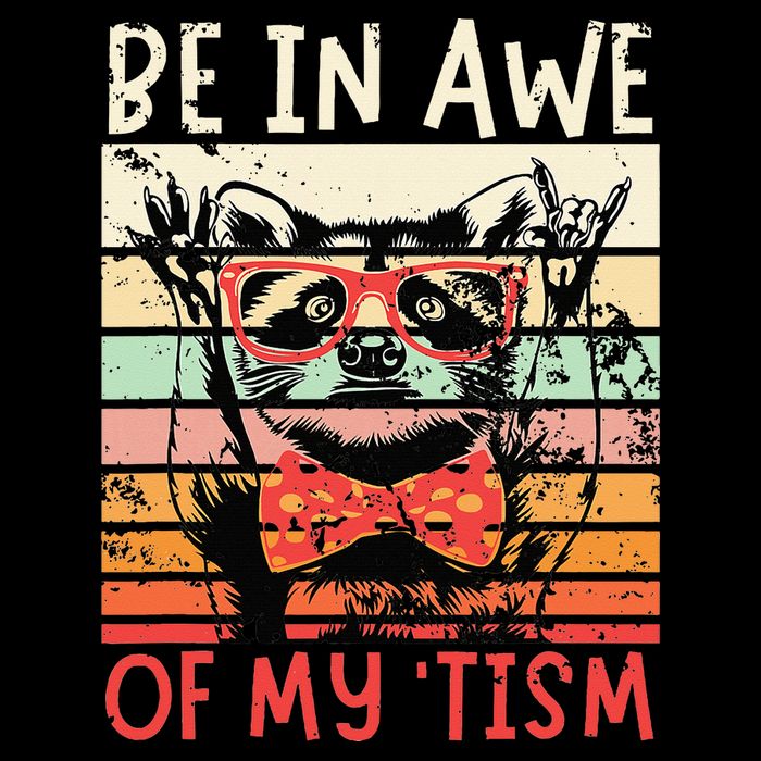 Autism Be In Awe Of My Tism Cropped Pullover Crew