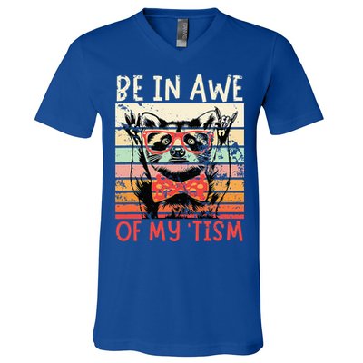 Autism Be In Awe Of My Tism V-Neck T-Shirt