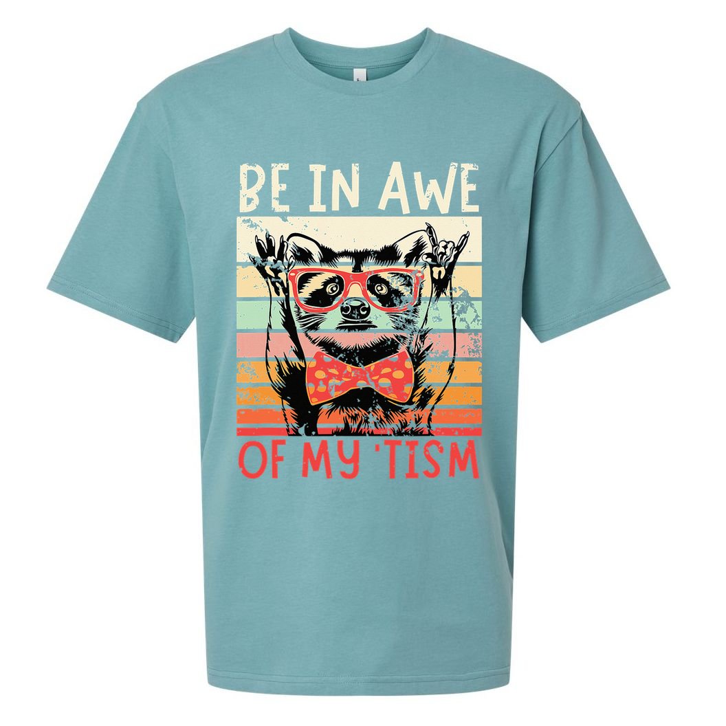 Autism Be In Awe Of My Tism Sueded Cloud Jersey T-Shirt