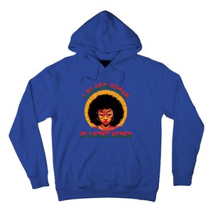 A Black Is A Free Gift Black History Juneteenth Gift Hoodie