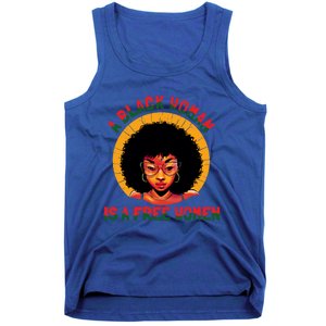 A Black Is A Free Gift Black History Juneteenth Gift Tank Top