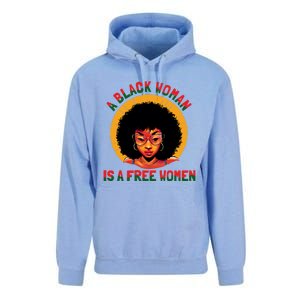 A Black Is A Free Gift Black History Juneteenth Gift Unisex Surf Hoodie