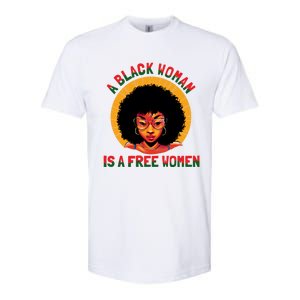 A Black Is A Free Gift Black History Juneteenth Gift Softstyle CVC T-Shirt