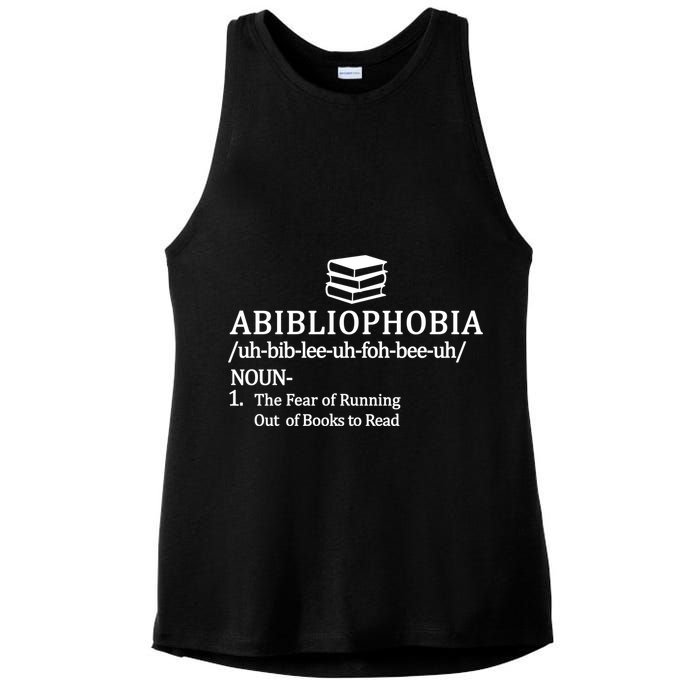 Abibliophobia The Fear Pf Running Out Books To Read Ladies PosiCharge Tri-Blend Wicking Tank