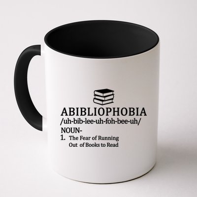 Abibliophobia The Fear Pf Running Out Books To Read Mug