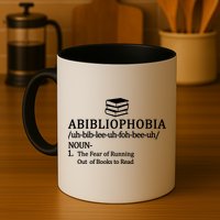 Abibliophobia The Fear Pf Running Out Books To Read Mug