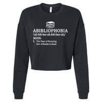 Abibliophobia The Fear Pf Running Out Books To Read Cropped Pullover Crew
