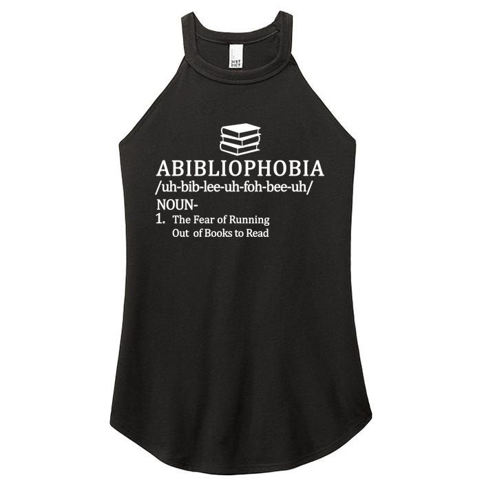Abibliophobia The Fear Pf Running Out Books To Read Women's Perfect Tri Rocker Tank