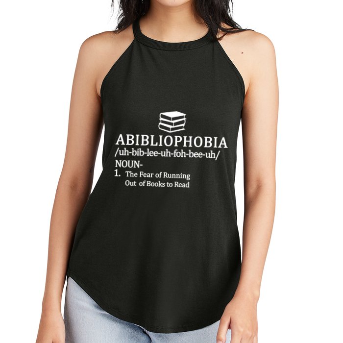 Abibliophobia The Fear Pf Running Out Books To Read Women's Perfect Tri Rocker Tank