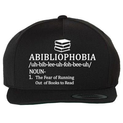 Abibliophobia The Fear Pf Running Out Books To Read Wool Snapback Cap