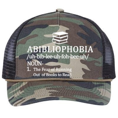 Abibliophobia The Fear Pf Running Out Books To Read Retro Rope Trucker Hat Cap