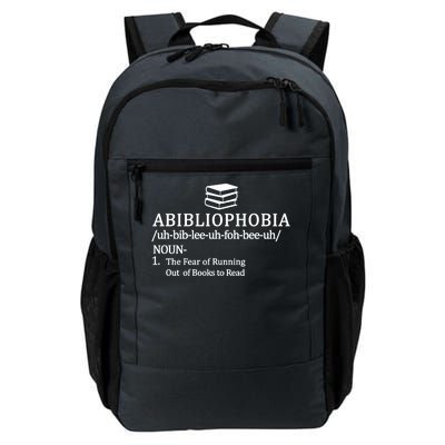 Abibliophobia The Fear Pf Running Out Books To Read Daily Commute Backpack