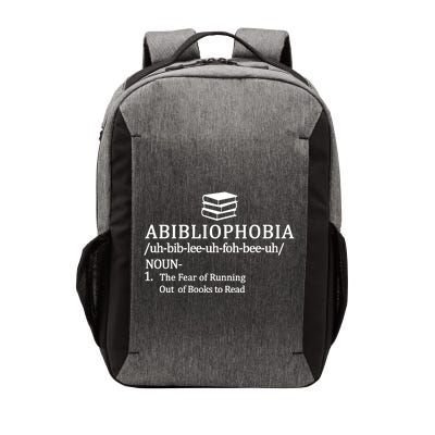 Abibliophobia The Fear Pf Running Out Books To Read Vector Backpack