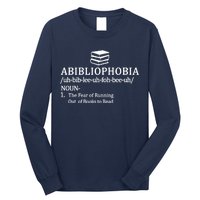 Abibliophobia The Fear Pf Running Out Books To Read Long Sleeve Shirt