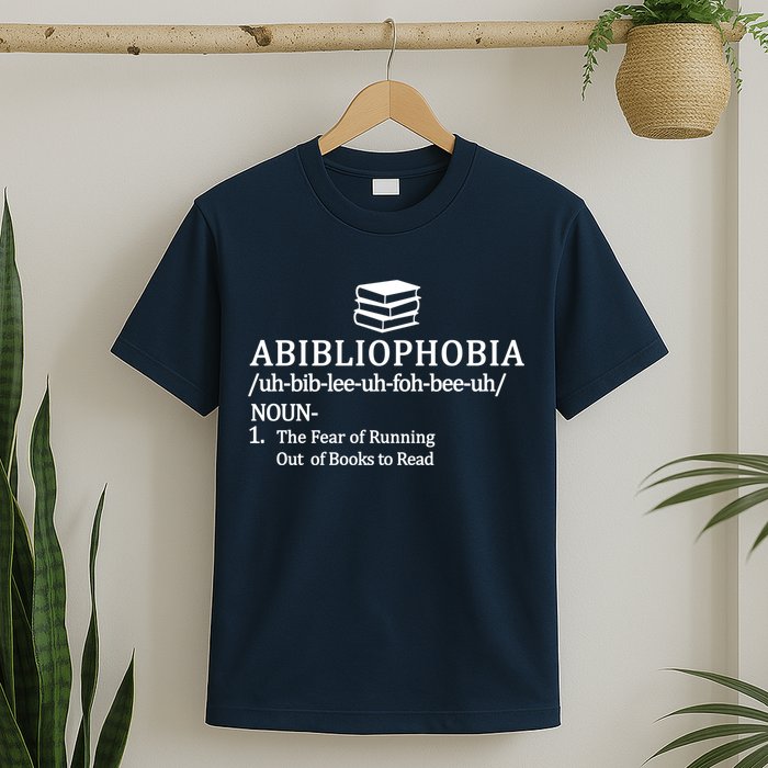 Abibliophobia The Fear Pf Running Out Books To Read T-Shirt