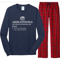 Abibliophobia The Fear Pf Running Out Books To Read Long Sleeve Pajama Set