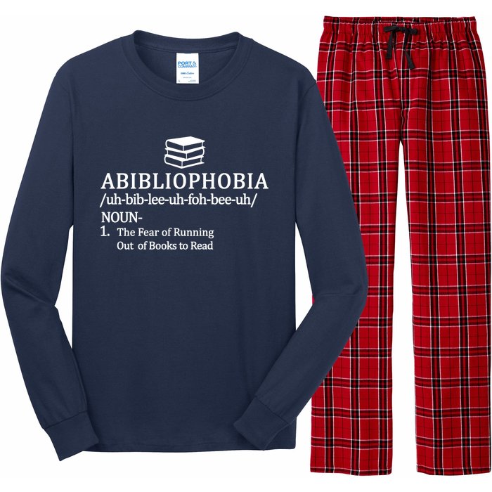 Abibliophobia The Fear Pf Running Out Books To Read Long Sleeve Pajama Set