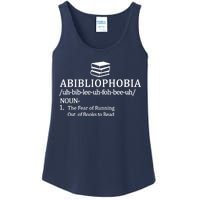 Abibliophobia The Fear Pf Running Out Books To Read Ladies Essential Tank