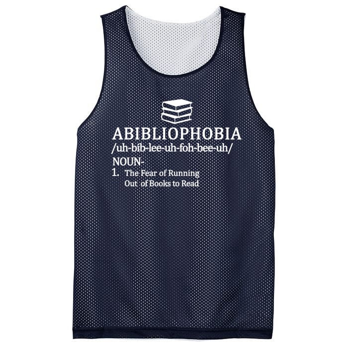 Abibliophobia The Fear Pf Running Out Books To Read Mesh Reversible Basketball Jersey Tank