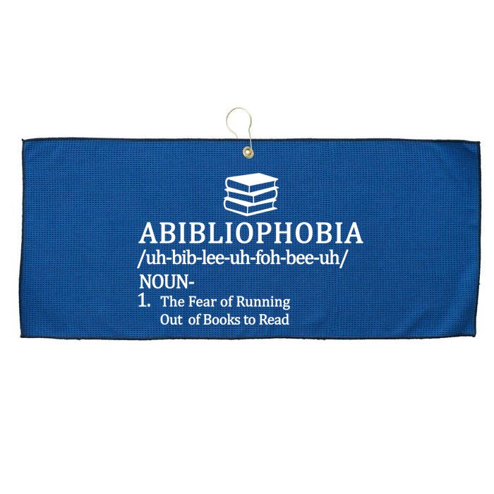 Abibliophobia The Fear Pf Running Out Books To Read Large Microfiber Waffle Golf Towel