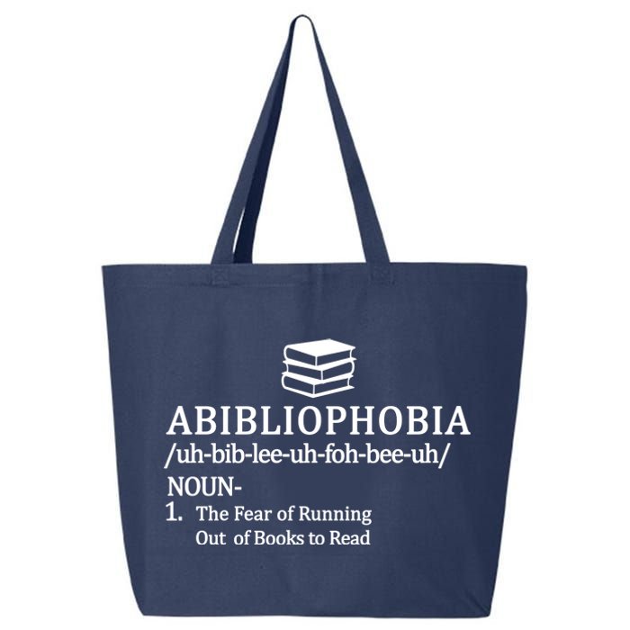 Abibliophobia The Fear Pf Running Out Books To Read 25L Jumbo Tote