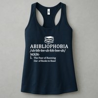 Abibliophobia The Fear Pf Running Out Books To Read Womens Tank Top