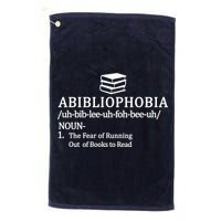 Abibliophobia The Fear Pf Running Out Books To Read Golf Towel