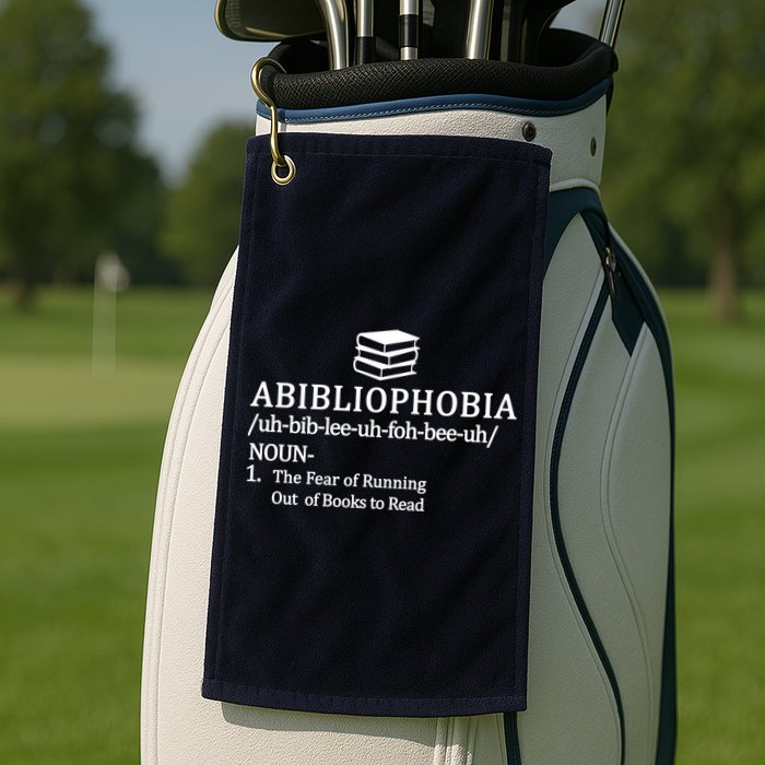 Abibliophobia The Fear Pf Running Out Books To Read Golf Towel