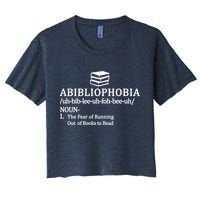 Abibliophobia The Fear Pf Running Out Books To Read Crop Top
