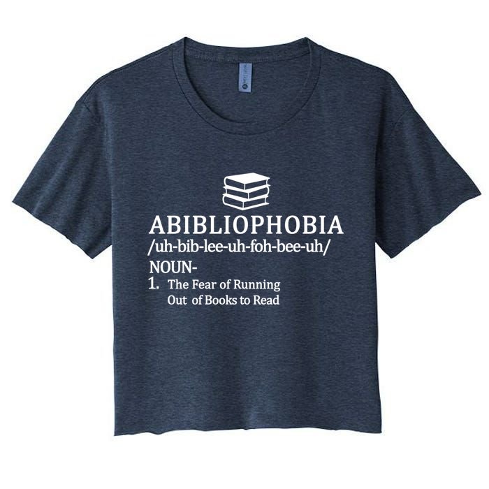 Abibliophobia The Fear Pf Running Out Books To Read Crop Top