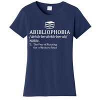 Abibliophobia The Fear Pf Running Out Books To Read Women's T-Shirt