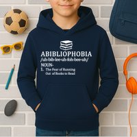 Abibliophobia The Fear Pf Running Out Books To Read Kids Hoodie