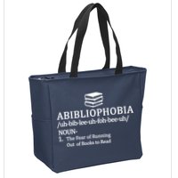 Abibliophobia The Fear Pf Running Out Books To Read Zip Tote Bag