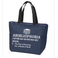 Abibliophobia The Fear Pf Running Out Books To Read Zip Tote Bag