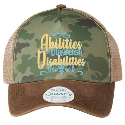 Abilities Outweigh Disabilities  Legacy Tie Dye Trucker Hat