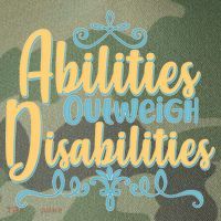 Abilities Outweigh Disabilities  Legacy Tie Dye Trucker Hat