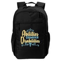 Abilities Outweigh Disabilities  Backpack