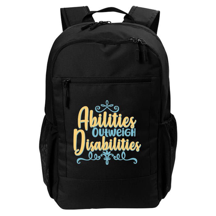 Abilities Outweigh Disabilities  Backpack