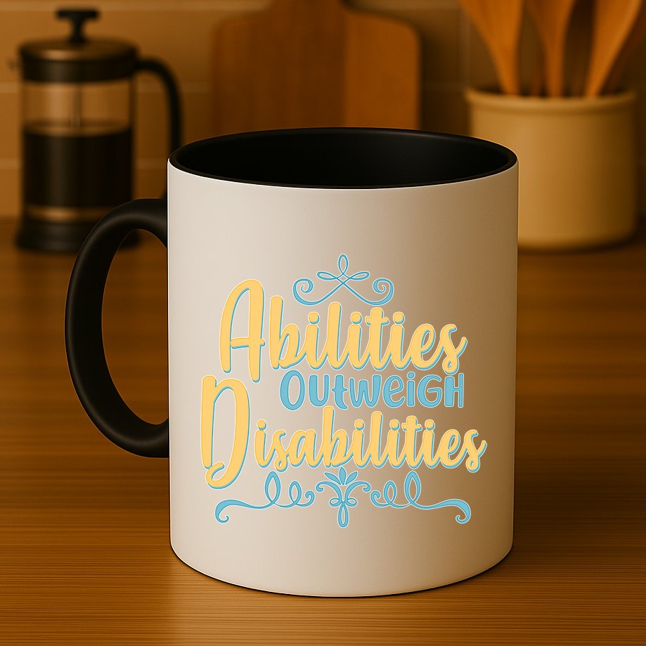 Abilities Outweigh Disabilities  Mug